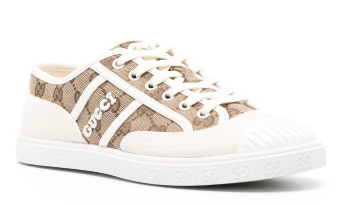 Gucci Supreme canvas sneakers "White/Beige" - Dubai Sneakers