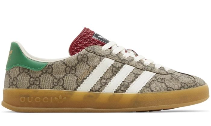 Gucci x Adidas Gazelle 'Beige GG Monogram' - Dubai Sneakers