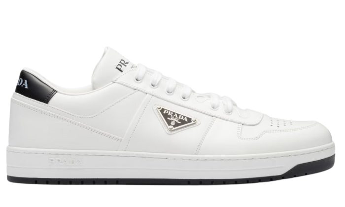 Prada Downtown Leather 'White Black' - Dubai Sneakers