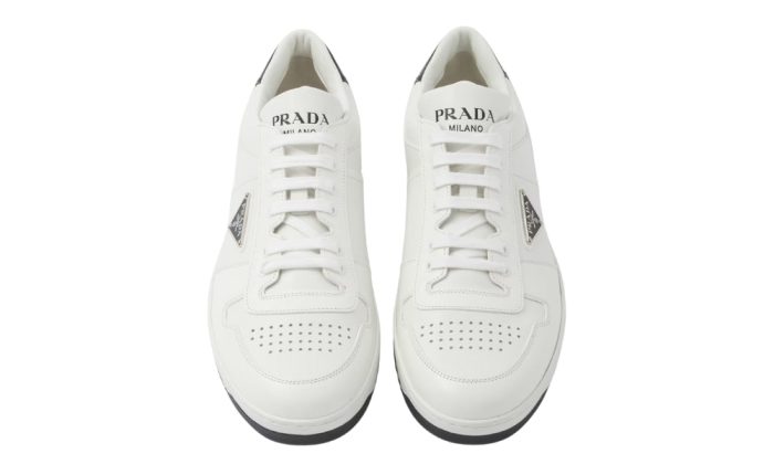 Prada Downtown Leather 'White Black' - Dubai Sneakers