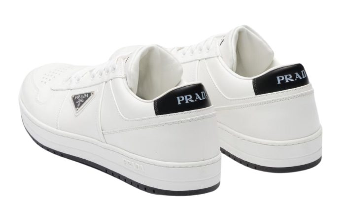 Prada Downtown Leather 'White Black' - Dubai Sneakers