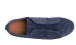 Zegna slip-on suede sneakers "Blue" - Dubai Sneakers