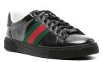 Gucci  Ace GG Crystal canvas sneakers 'Black' - Dubai Sneakers