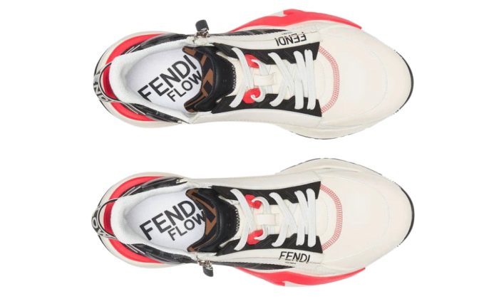 Fendi  Flow Runner Lunar New Year Capsule White Low Top Trainers - Dubai Sneakers