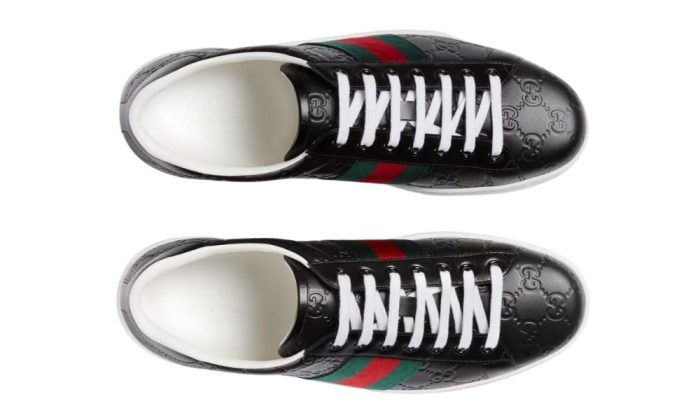 Gucci Ace Signature 'Black' - Dubai Sneakers