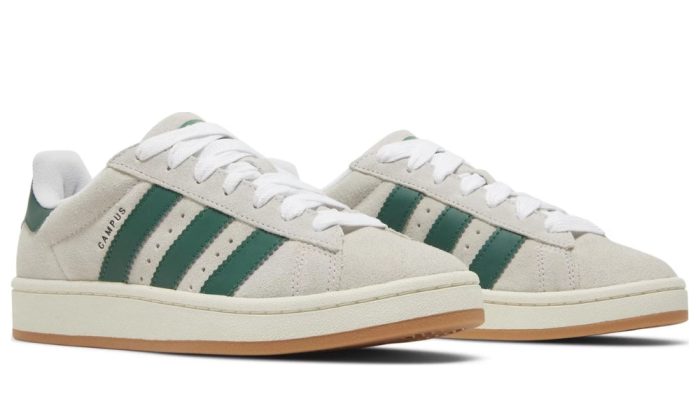 Adidas Campus 00s 'Crystal White Dark Green' - Dubai Sneakers