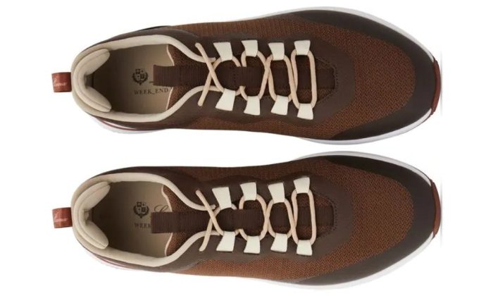 LORO PIANA Week-End Walk Sneakers "Mongolian Desert" - Dubai Sneakers