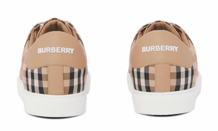 Burberry Vintage Check lace-up sneakers - Dubai Sneakers