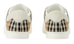 Burberry Check Panelled Sneakers 'Natural White Archive Beige' - Dubai Sneakers