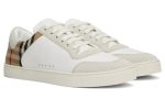 Burberry Check Panelled Sneakers 'Natural White Archive Beige' - Dubai Sneakers