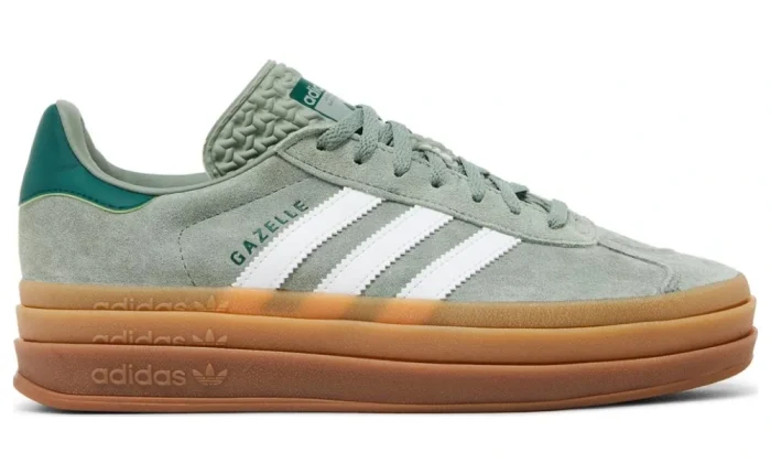 Adidas Gazelle Bold 'Silver Green Gum' - Dubai Sneakers